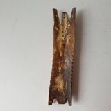 Sculpture sur os - ancienne Amulette Africaine - Art Africain tribal