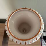 Stamped ceramic vase