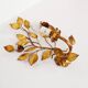 Antique Italian gilt rose wall lights by Hans Kogl