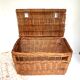Vintage braid wicker basket for pets