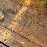 Old vintage wooden croquet game