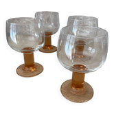 lot de 4 verres à pied neufs Luminarc / verrerie d'Arques