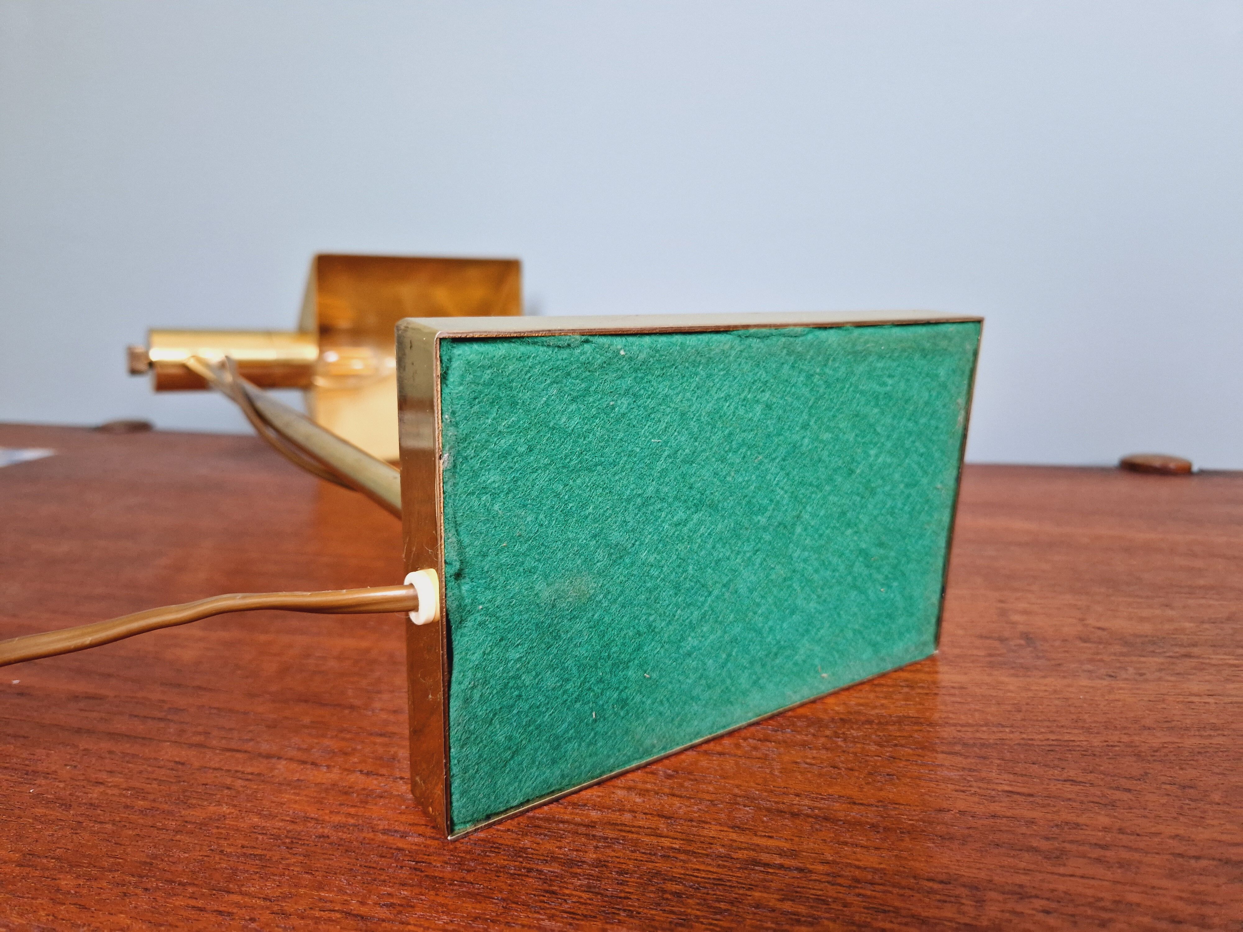 Vintage brass desk lamp, 70s