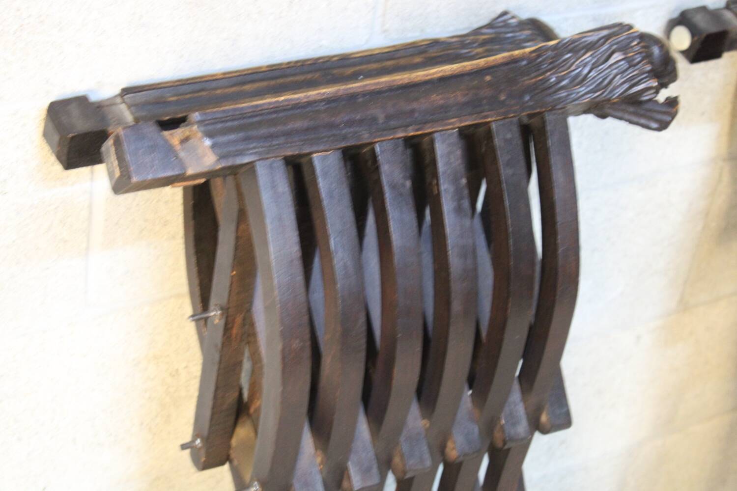 Pair of Antique savonarola folding chairs