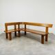 Banc d’angle Pierre Chapo S35 en orme