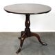 Round antique English oak tilt-top table with wonderful colors