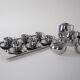 Coffee and tea set, Italian design, 1980s, made in Italy
