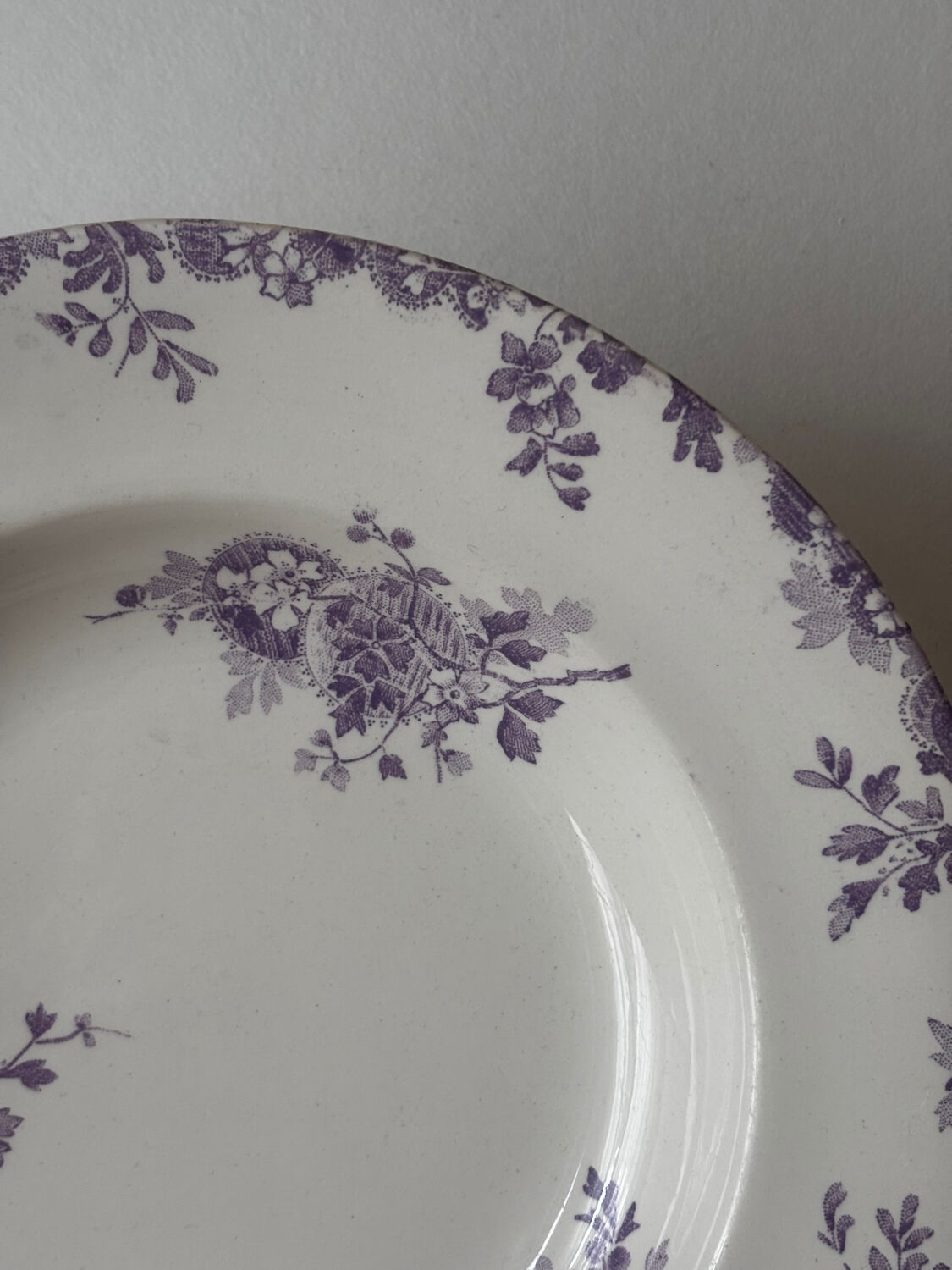 Sublime hollow plate Terre de Fer Longwy Hanoi