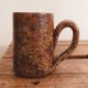 Grand mug en grès pyrité vintage 