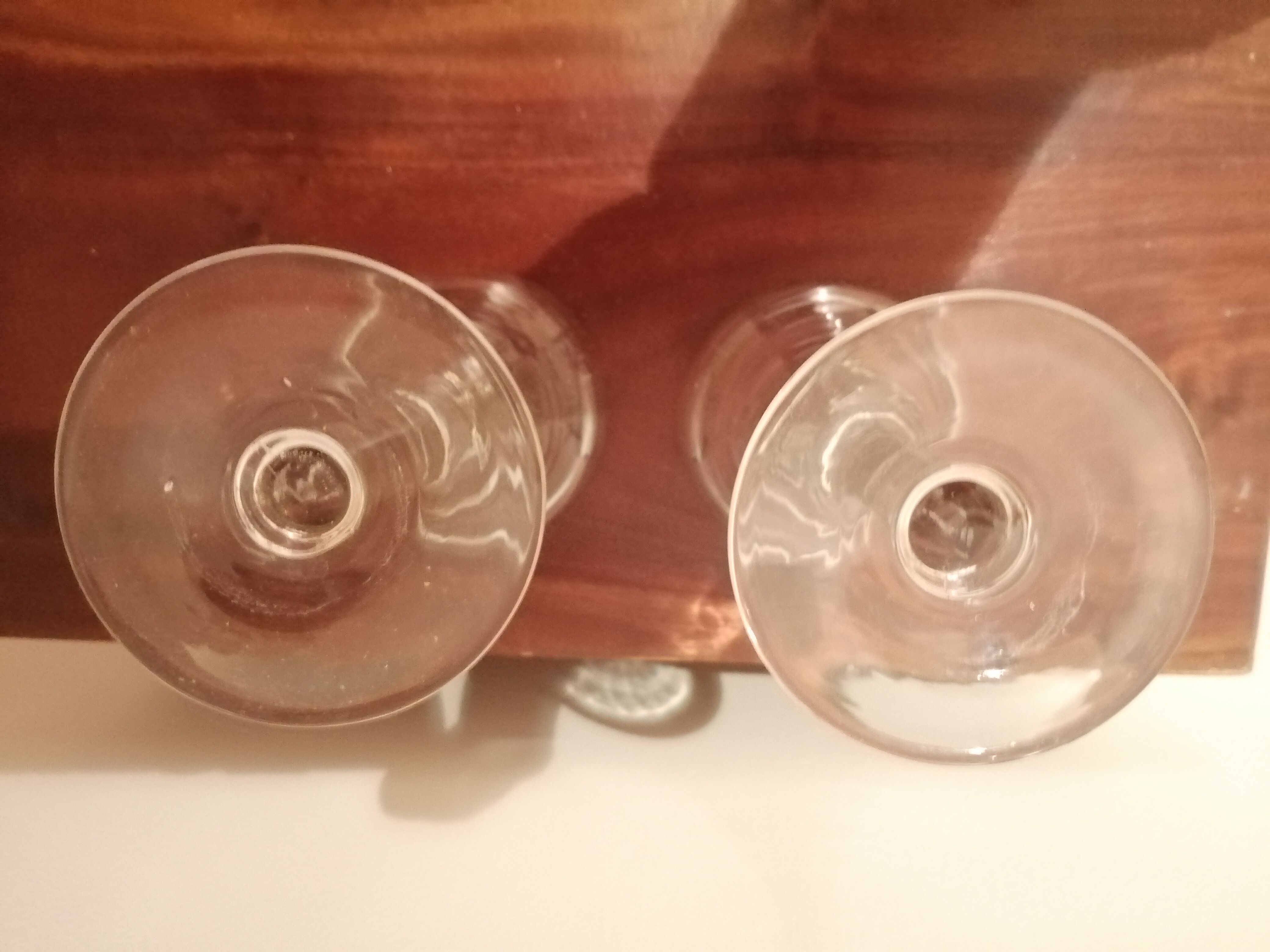 2 glasses absinthe absinthe in blown glass, 1930s