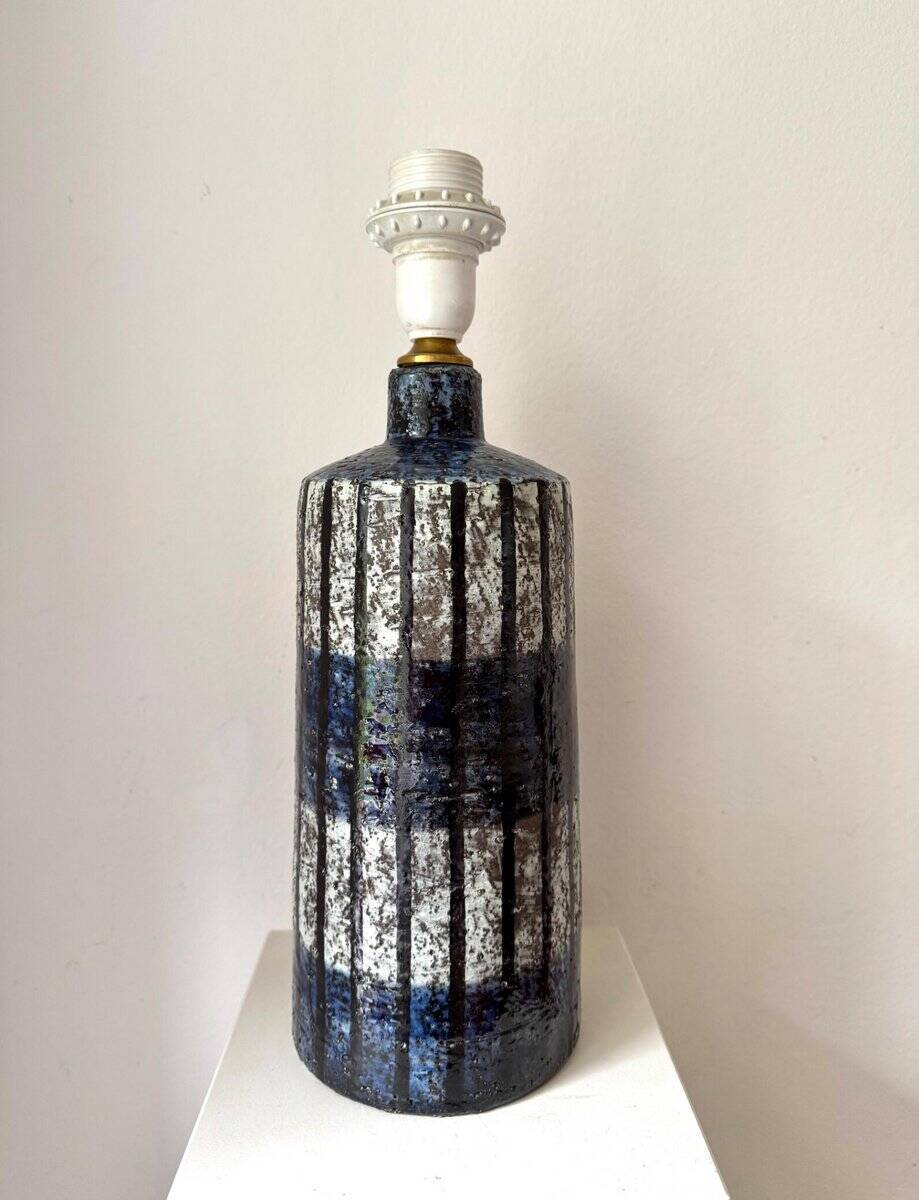 Ceramic table lamp by Ingrid Atterberg for Upsala Ekeby, Sweden, 1960s