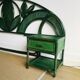 Bamboo rattan headboard 70s and 2 bedside table Vivai del Sud