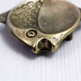 Vide poche vintage forme poisson en laiton