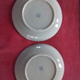 2 porcelain cups with their saucer, hand-painted "Japanese dragon" décor. Do in Japan.