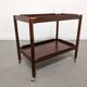 Rosewood serving table on wheels by Opal Möbel from the 60s/70s