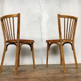 Pair of baumann bistro chairs