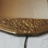 Large Art Deco mirror gilded wood  77x40cm