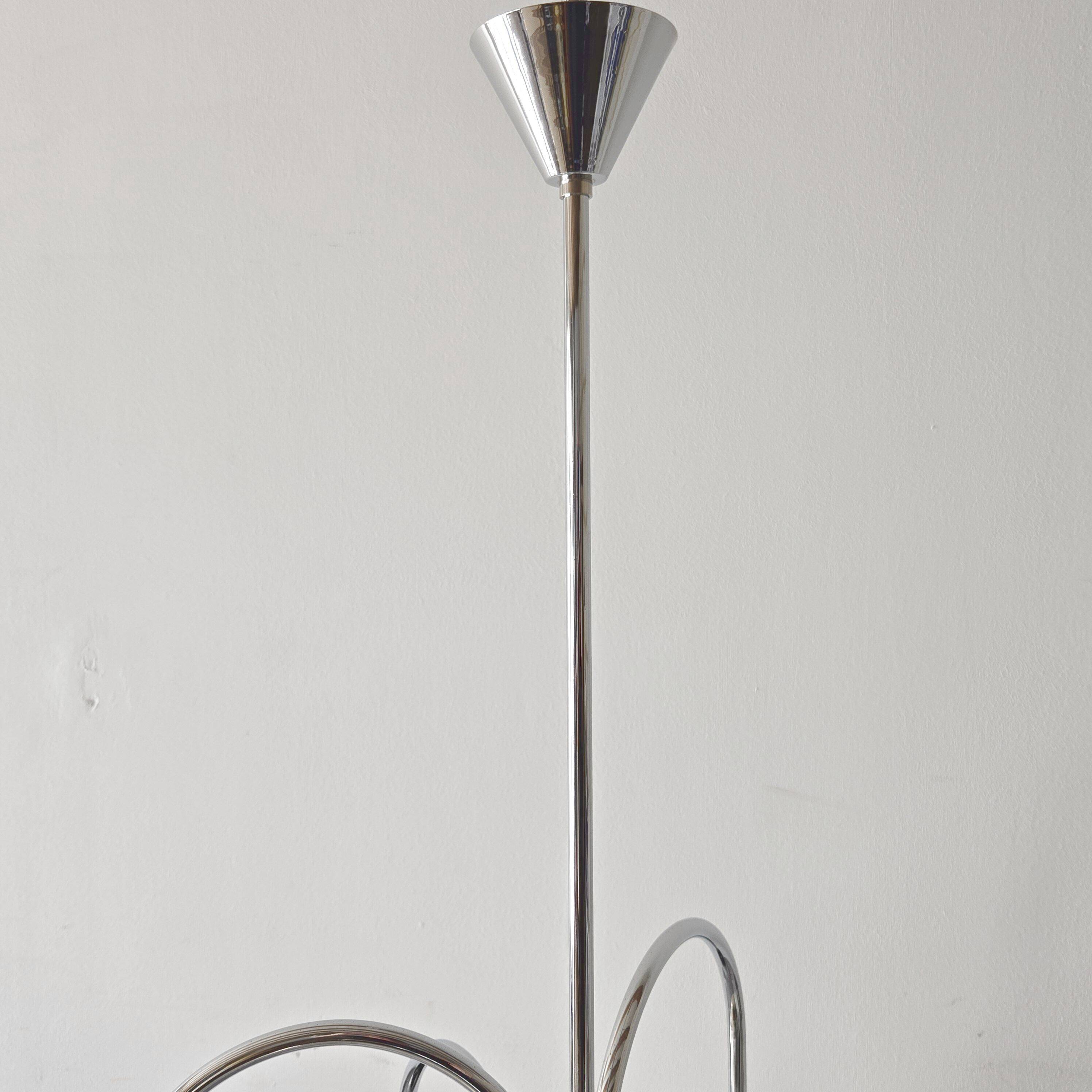 Vintage 1970s 6-ball chandelier