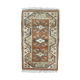 Tapis turc petit Milas 142x85 cm vieux tapis vintage Ushak Rose Beige Bleu