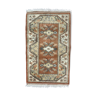 Tapis turc petit Milas 142x85 cm vieux tapis vintage Ushak Rose Beige Bleu