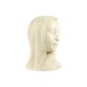 Vintage white bust bust young woman sculpture terre cuite 29cm