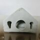 Art Deco soap dish in white porcelain