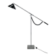 1960's italian adjustable chrome & marble floor lamp