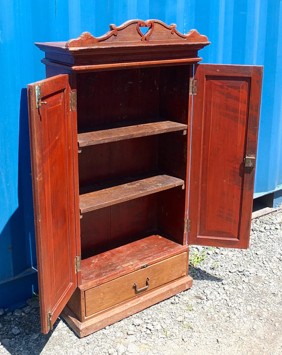 Ancient Indian wooden kitchen cabinet