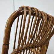 Chaises en osier vintage, 1970