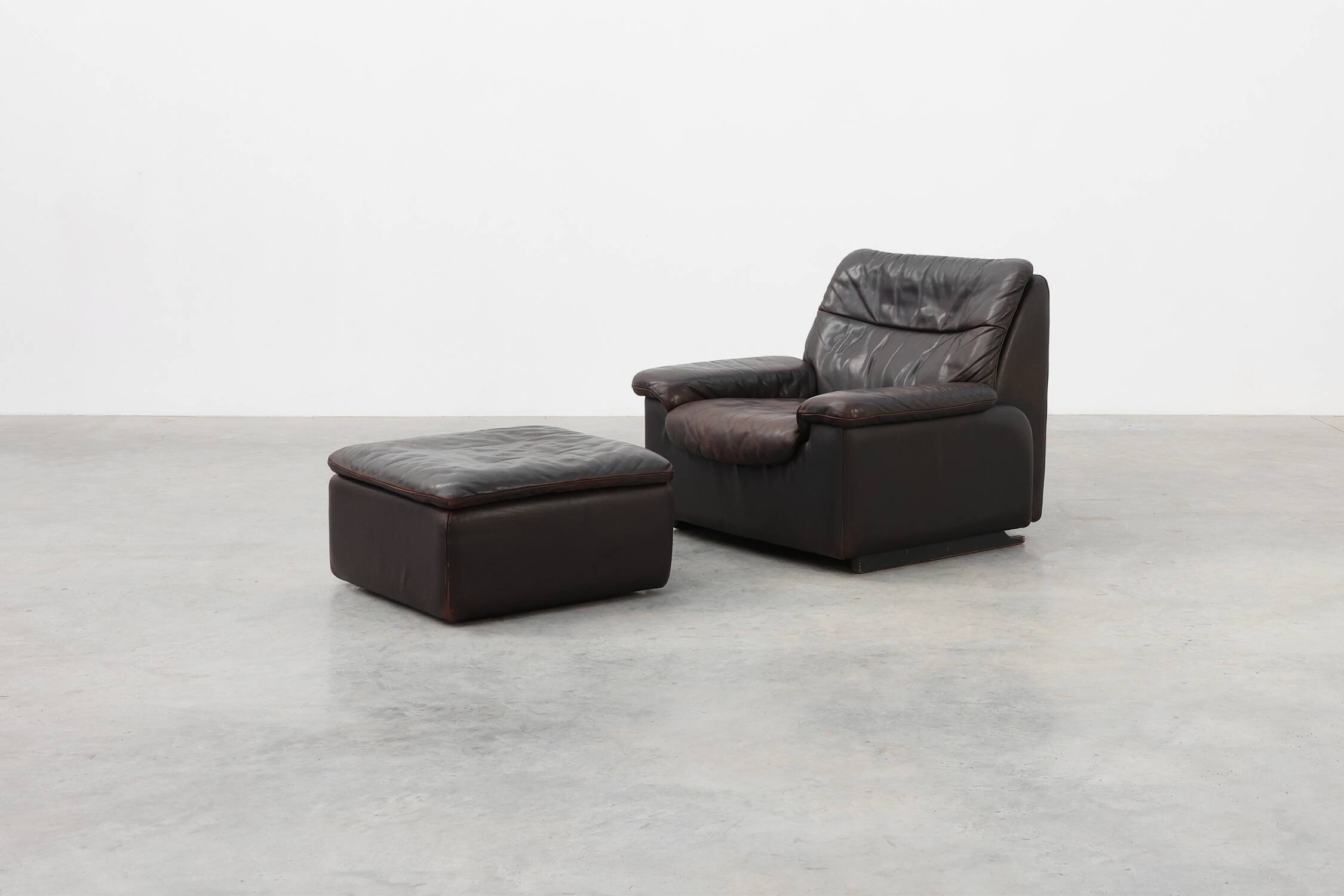 Mid-century De Sede DS‑66 brown leather Relax Chair, Switzerland 1960s