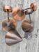 4 Appliques murales en cuivre Westal