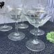Champagne cups in art deco crystal, engraved with acid