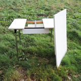 Old Formica Table & 3 Matching Seats