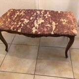 Pink marble coffee table