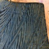 Empty blue ceramic pocket