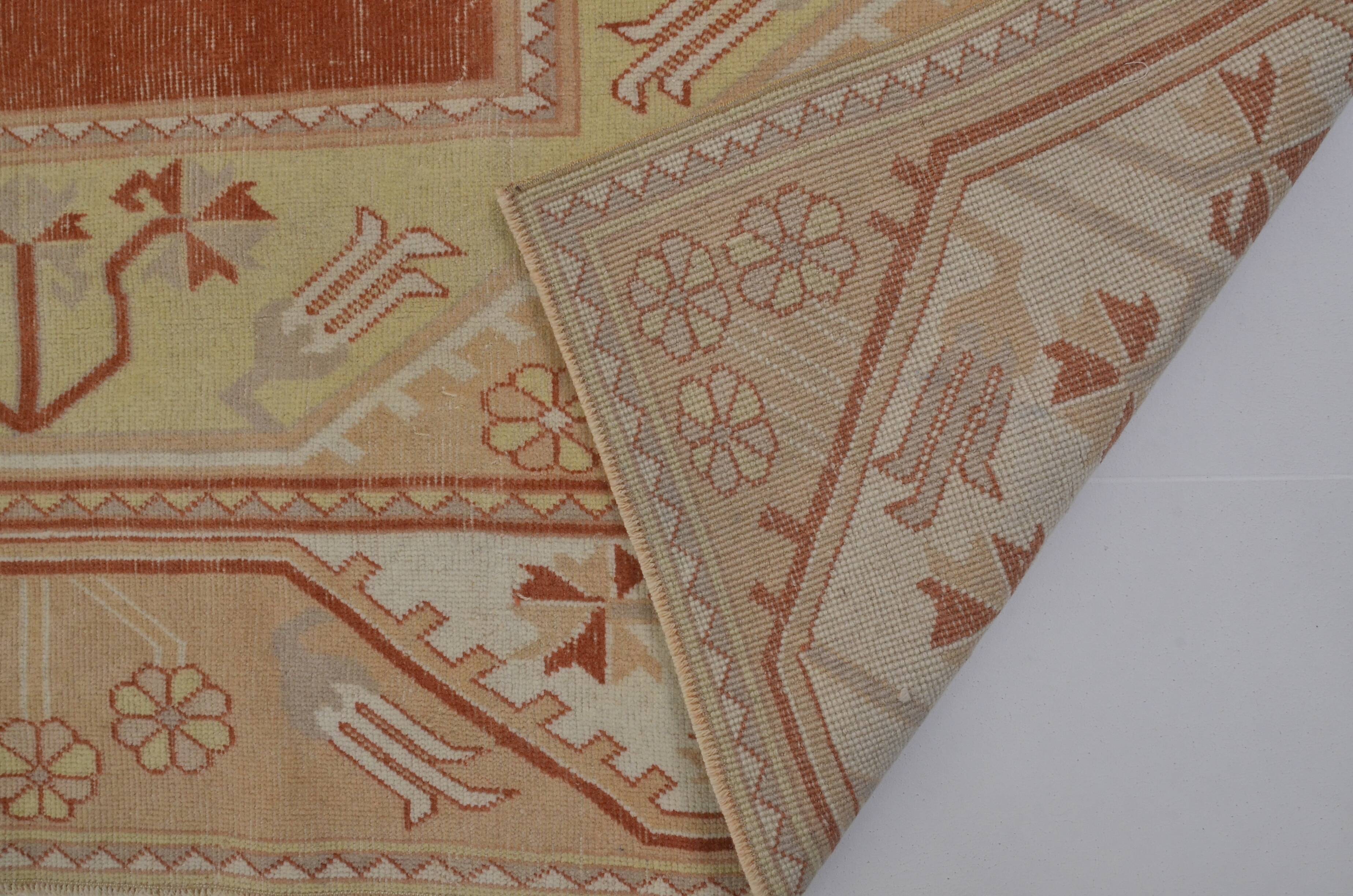 Vintage Handknotted Floral Hnadknotted Rug sku1835