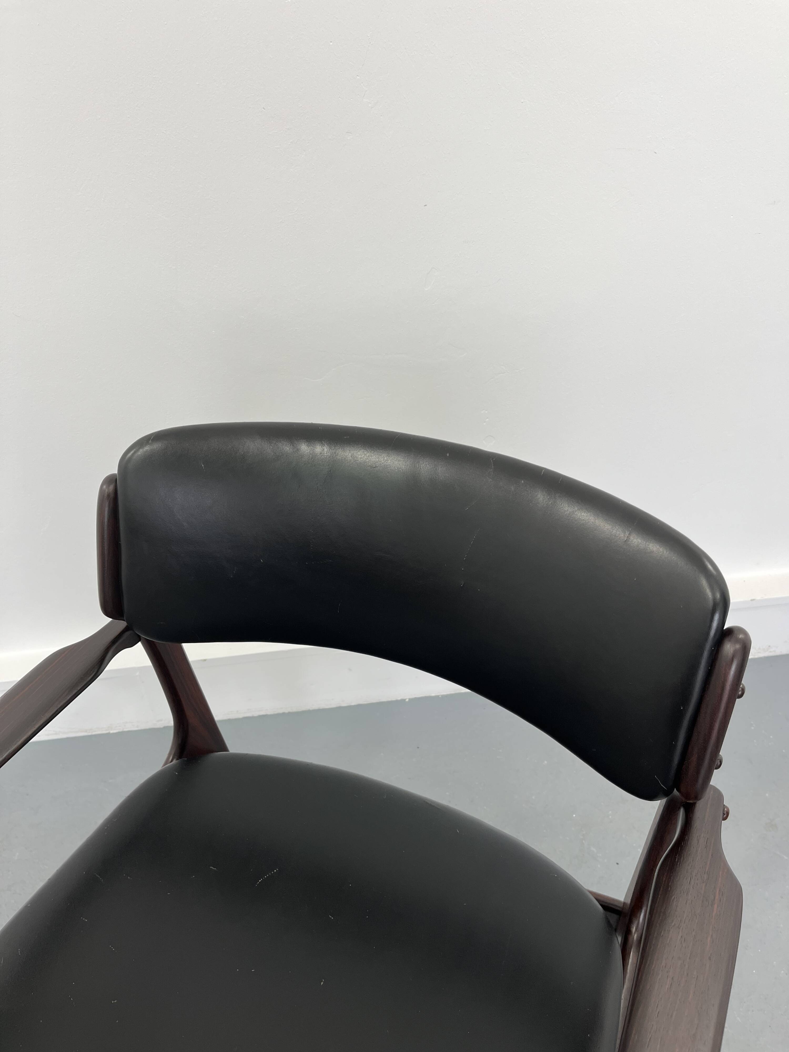 Rosewood armchair by Erik Buch for O.D. Møbler, 1960s