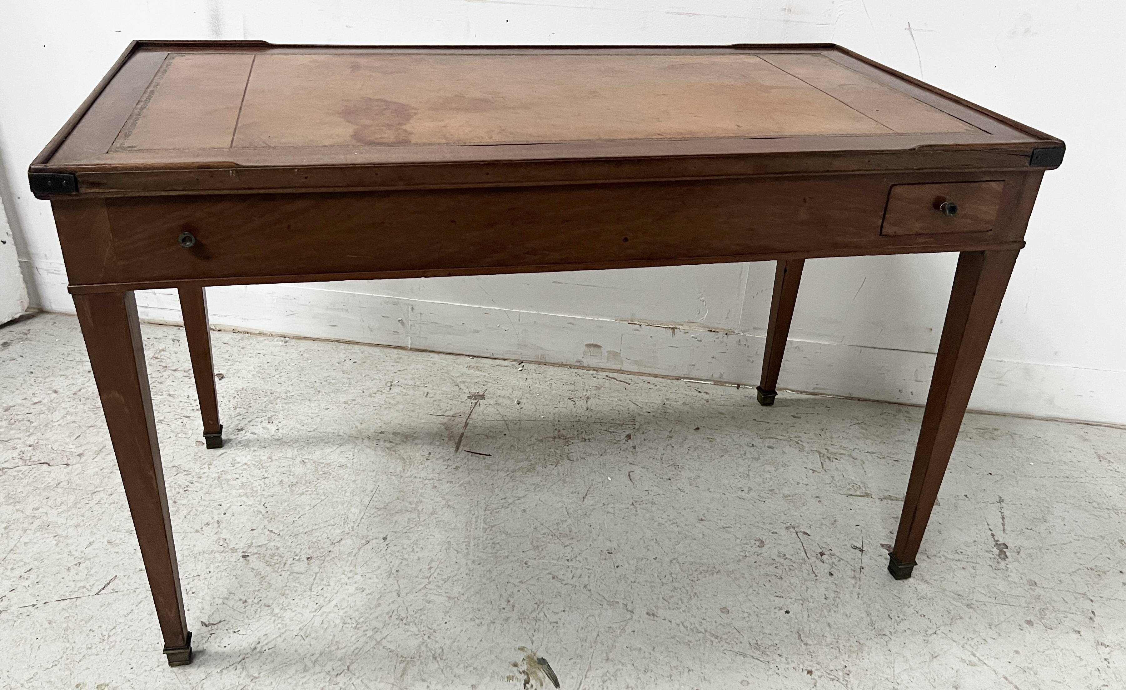 Louis XVI period "Tric Trac" gaming table in 18th century mahogany.