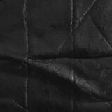 Mid-century modern black leather Scandinavian sofa, 1960s