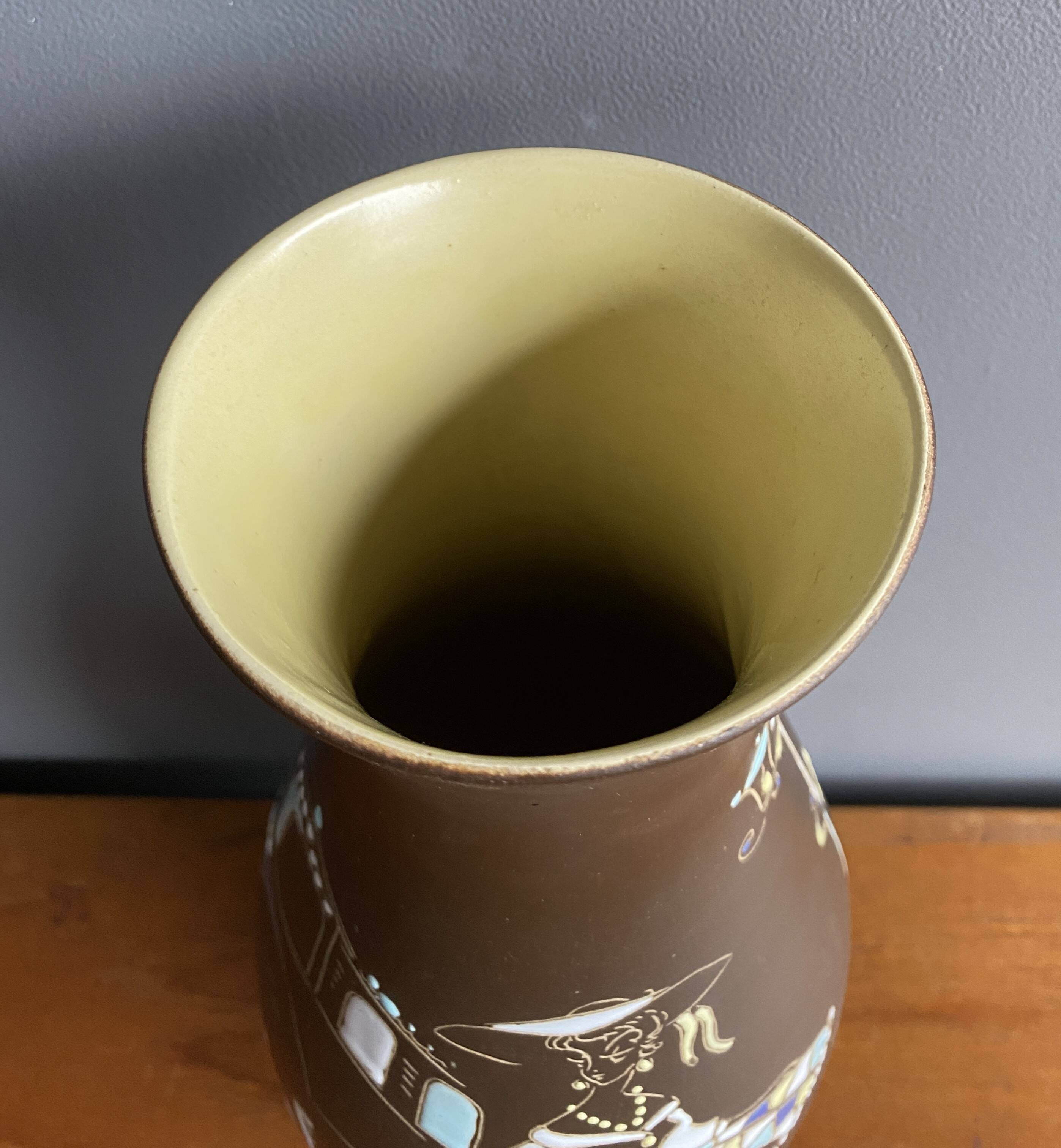 Höhr-grenzhause vase by  Marzi & Remy decor Venetië model 1019/35 1950s