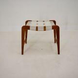 1940s, Jan Vanek Sculptural Oak Stool or Ottoman, Czechoslovakia