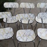 Formica table and 6 chairs