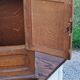 Old oak and brass mailbox