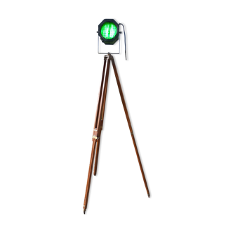 Cinema Gaumont paris spot lamp on wooden tripod