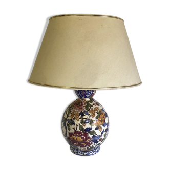 70's vintage Gien earthenware lamp