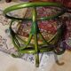 Table basse rotin plateau de verre