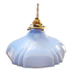 Hanging lamp ballad opaline blue art deco 1930 unusual shape ø 23.5