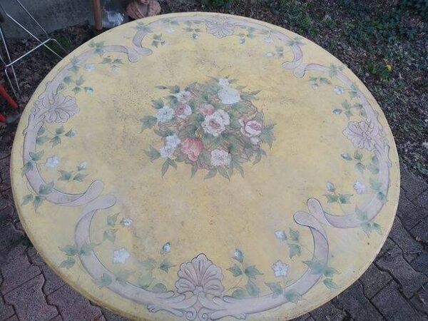 Table de jardin fer forgé pièce unique