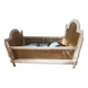 Old bed child wood painted canning NIII St. LXVI