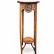 Tall Art Nouveau carved wooden side table